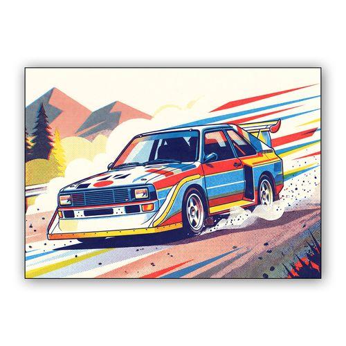Audi Quattro S1: Group B Mountain Charge wall art poster