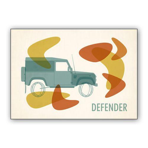 Mid-Century Modern Defender 90 wall art poster