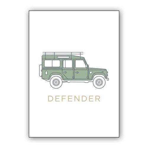 Minimalist Sage Defender 110 Illustration wall art poster