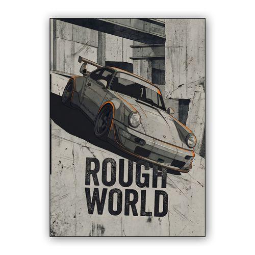 Rough World: RWB 964 Industrial Incline wall art poster