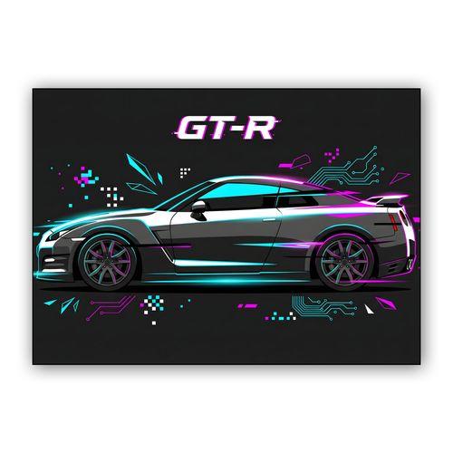 Nissan GT-R R35 Cybernetic Pulse wall art poster