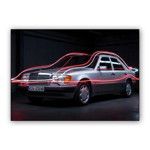 W124 Legend: Light Painting Photography wall art poster