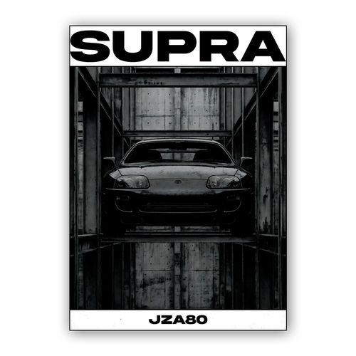 Industrial Core: Toyota Supra JZA80 wall art poster