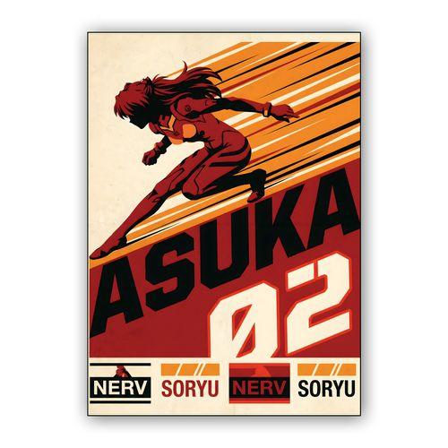 Asuka 02: Second Child Strike wall art poster