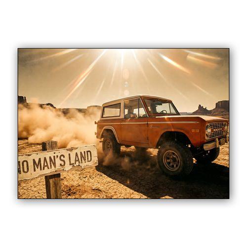 No Man's Land: Classic Bronco Desert Adventure wall art poster