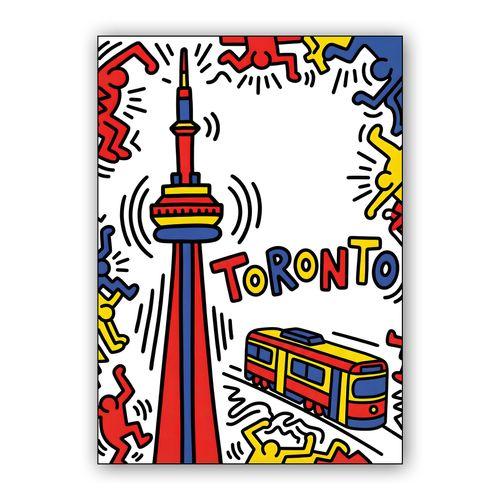 Toronto Pop Energy: A Keith Haring Tribute wall art poster