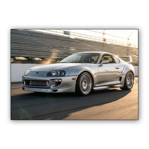 Golden Hour Velocity: Supra A80 wall art poster