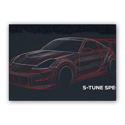 S-Tune Flow: Z33 Topographic Illustration wall art poster