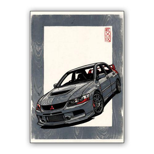 Evolution IX: Heritage Ink Illustration wall art poster