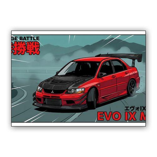 Touge Battle: Evolution IX MR Manga Edition wall art poster