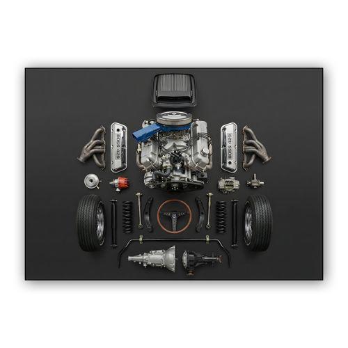 Boss 429 Deconstructed: An Engineering Portrait wall art poster