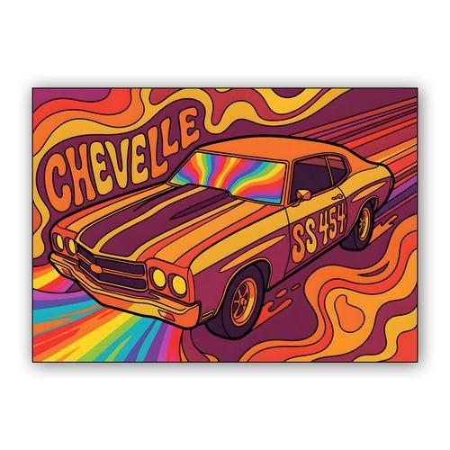 Chevelle SS 454 Psychedelic Dream wall art poster