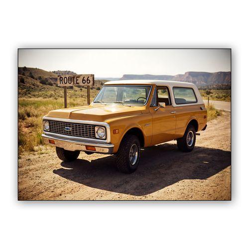Route 66 Icon: Vintage Chevrolet K5 Blazer wall art poster