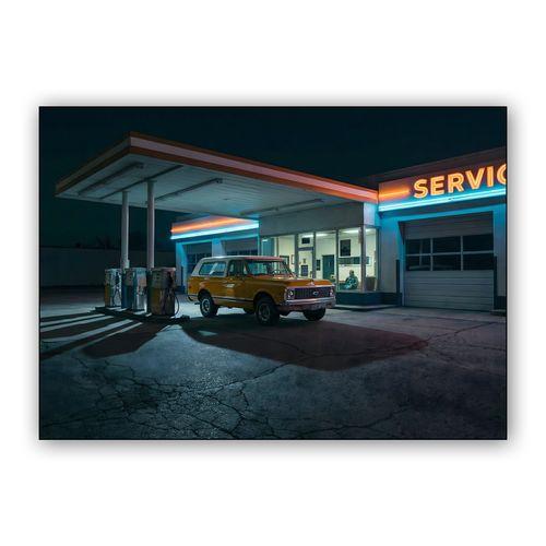 Midnight Service: Vintage Chevrolet K5 Blazer wall art poster