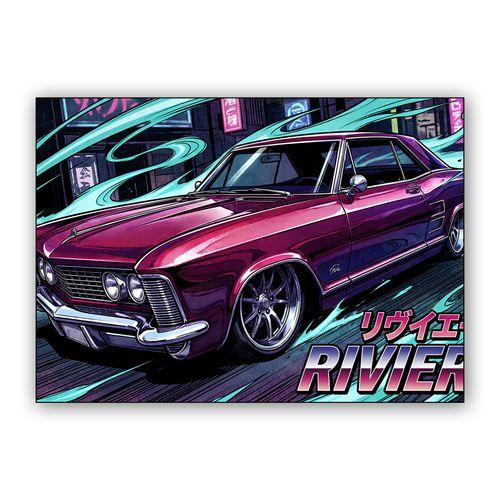 City Pop Riviera wall art poster