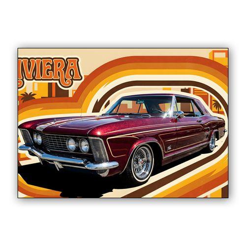 Retro 70s Riviera Cruise wall art poster