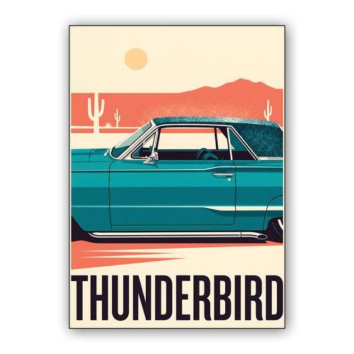 Thunderbird Desert Cruise wall art poster