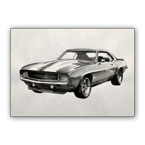 Camaro SS Ink Wash Study wall art poster