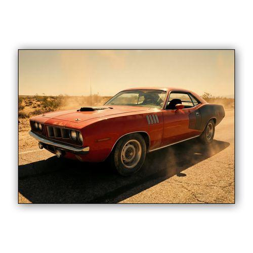 1971 Plymouth 'Cuda Desert Pursuit wall art poster