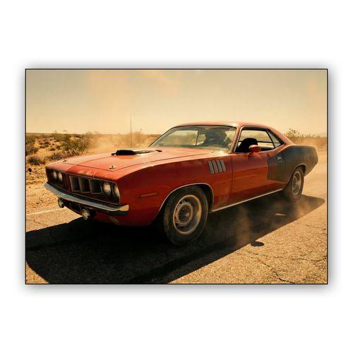Desert Patina: 1971 Hemi 'Cuda wall art poster