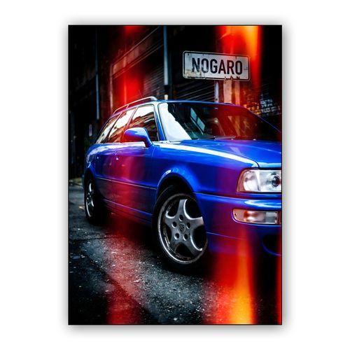 Audi RS2 Avant: Nogaro Night Pursuit wall art poster