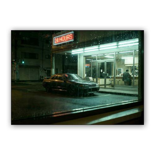 Skyline GT-R R32: 24-Hour Solitude wall art poster