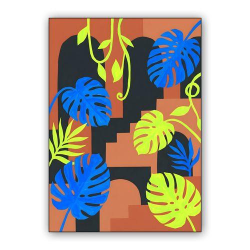 Tropical Arches: A Modern Botanical Study wall art poster
