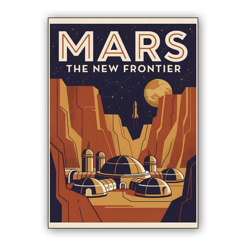 Mars: The New Frontier Vintage Poster wall art poster