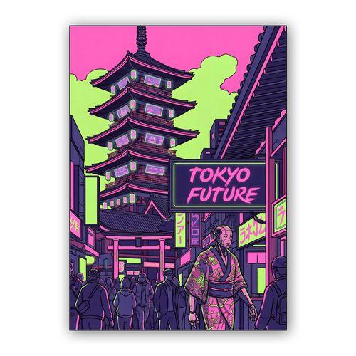 Tokyo Future: The Kimono Cyborg wall art poster