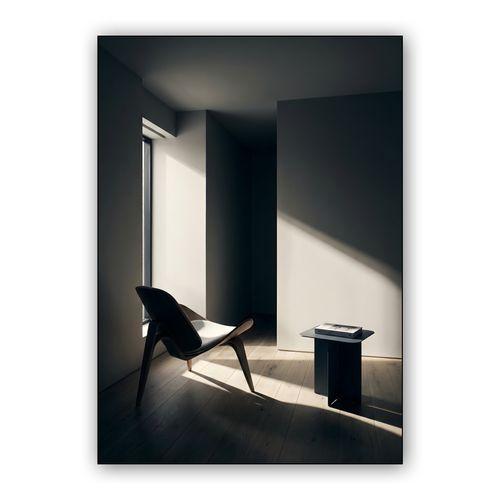 Nordic Light: A Minimalist Interior Study wall art poster