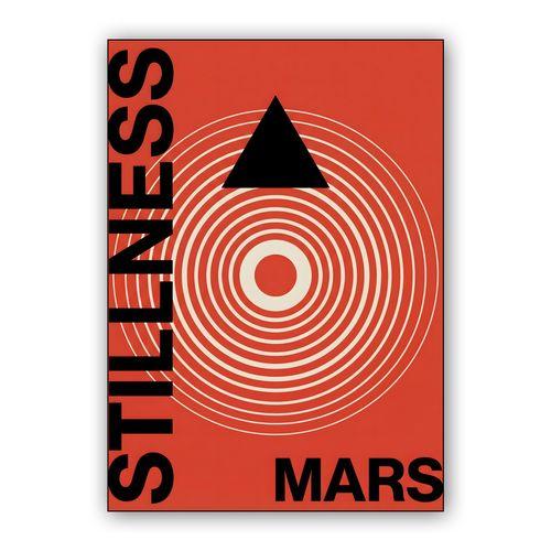 Stillness of Mars Minimalist Poster wall art poster