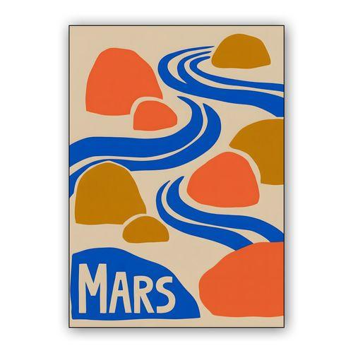 Mars Zen Garden Abstract Print wall art poster