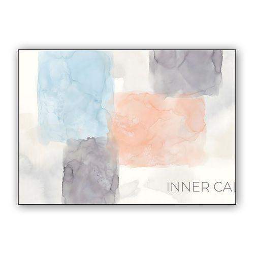 Inner Calm Abstract Watercolor wall art poster
