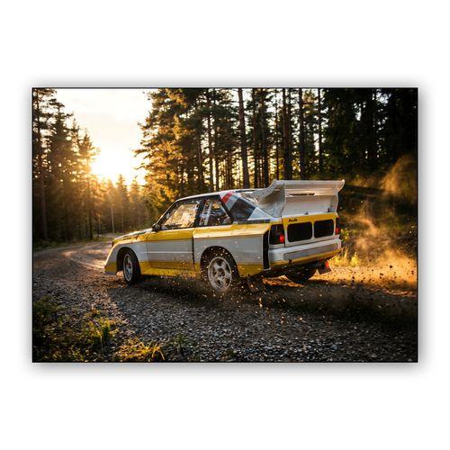 Audi Sport Quattro S1 E2: Golden Hour Rally wall art poster