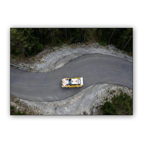 Audi Sport Quattro S1 E2: Aerial Switchback Attack wall art poster