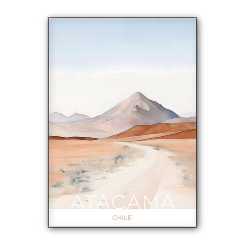 The Atacama Desert - Chile - Gouache Technique wall art poster