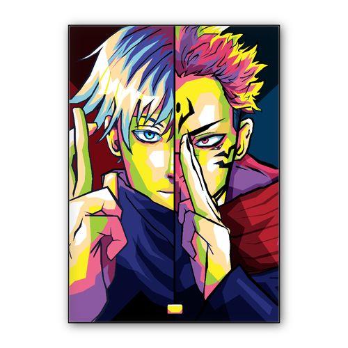 Best anime Jujutsu Kaisen Gojo X Sukuna in best illustration wall art poster