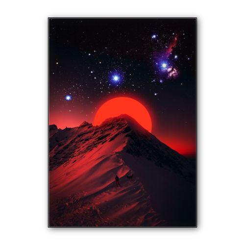 Red light hike wall art poster