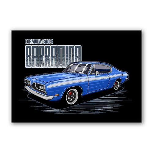 Plymouth Barracuda Formula 340 S wall art poster