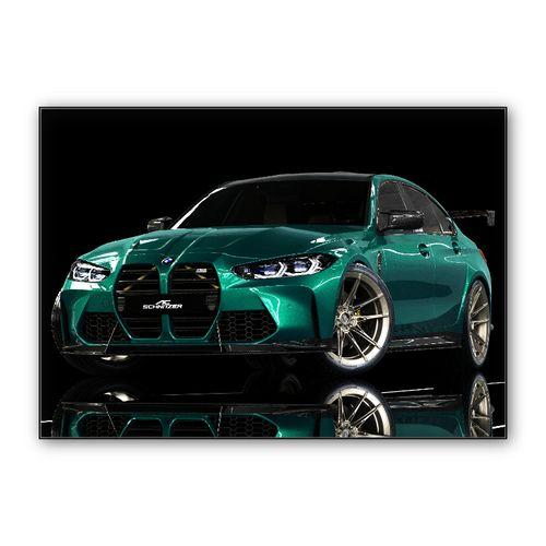 BMW M3 G80 Competition AC Custom wall art poster