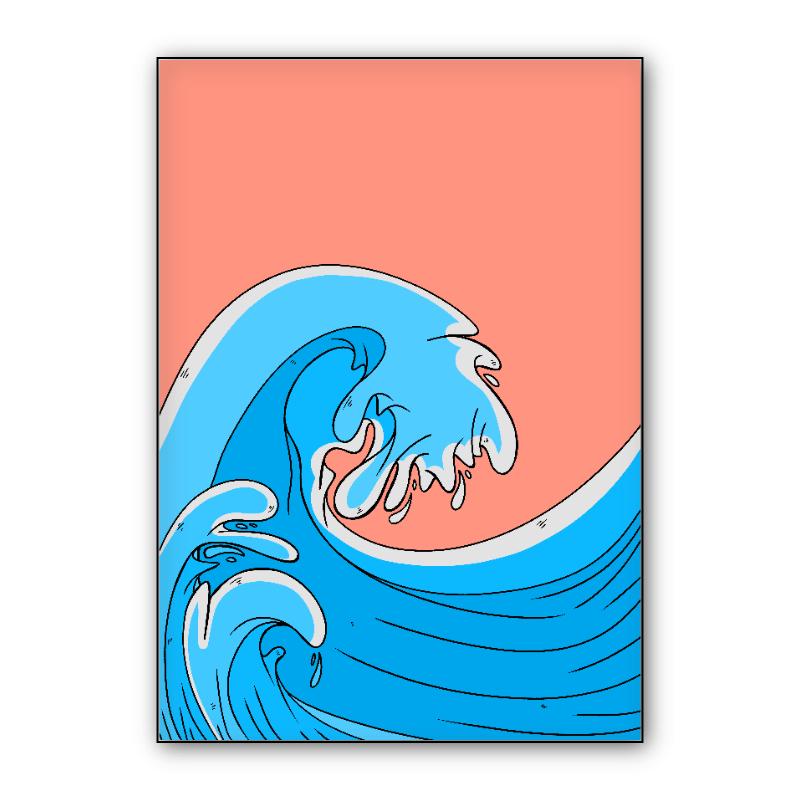 A splash of waves 