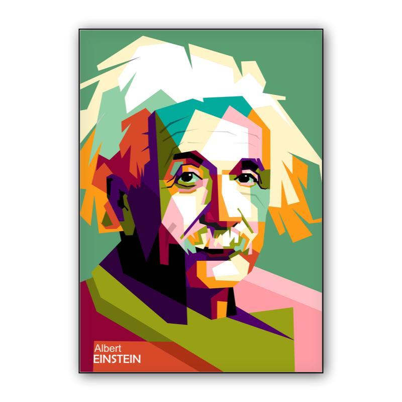 Einstein in wpap pop art