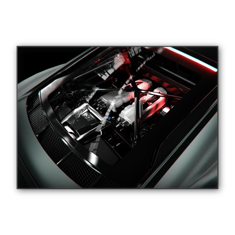 Audi R8 Vorsteiner ( Engine Bay View )