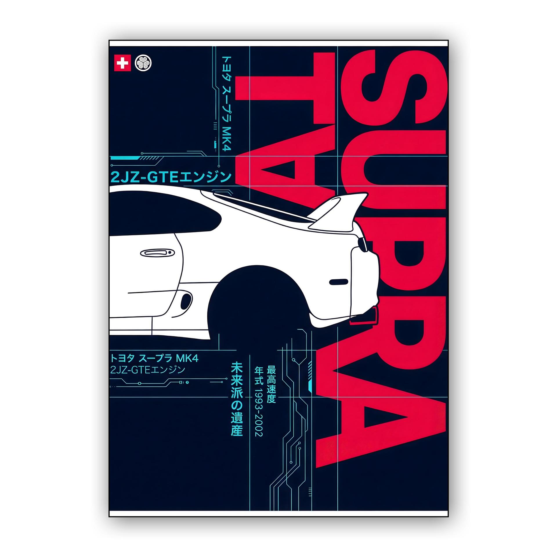 Toyota Supra MK4 Cyberpunk Blueprint