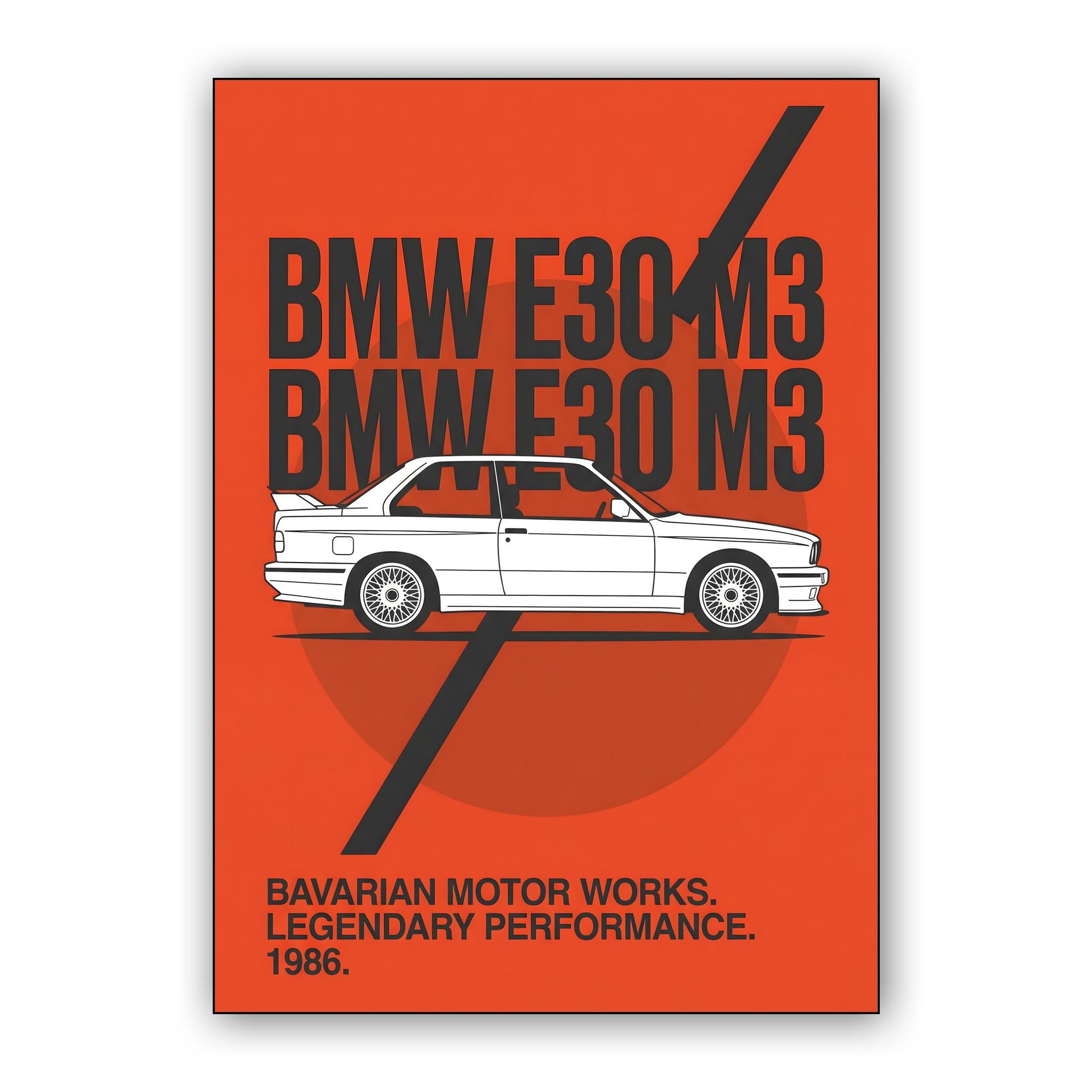 BMW E30 M3 Bold Graphic