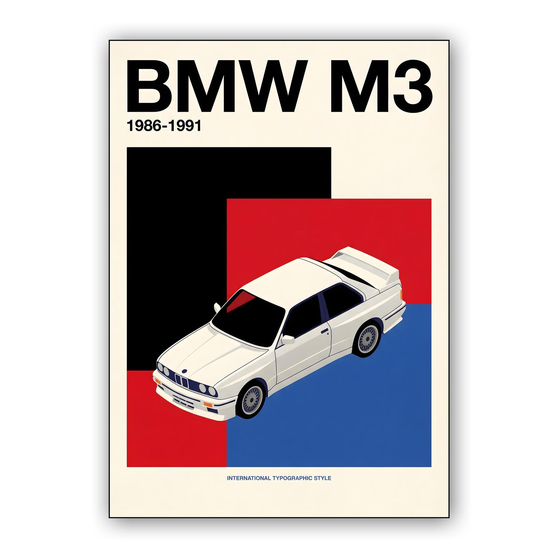 BMW E30 M3 Swiss Color Block