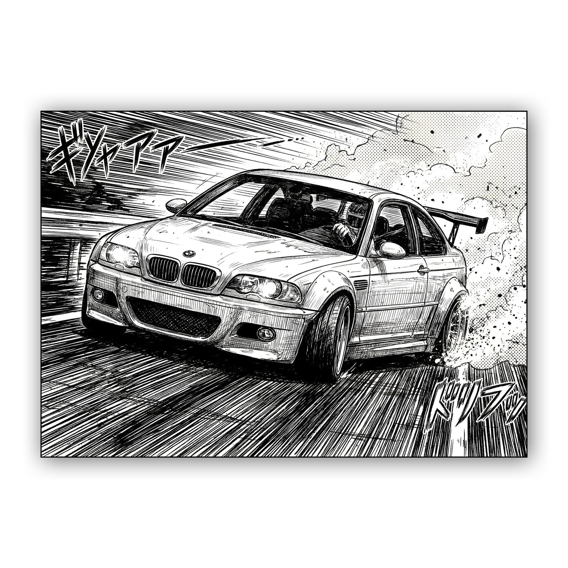 BMW E46 M3 Drift Manga