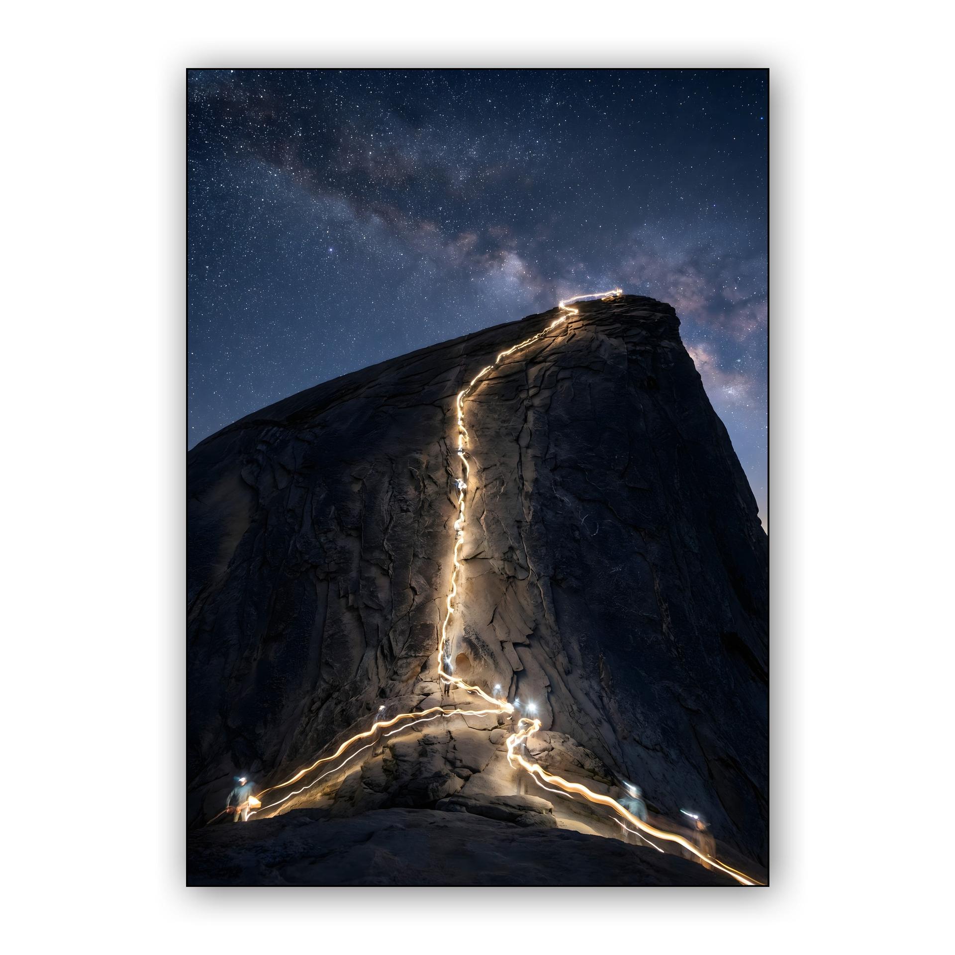 Path of Lights: Milky Way Ascent of Half Dome