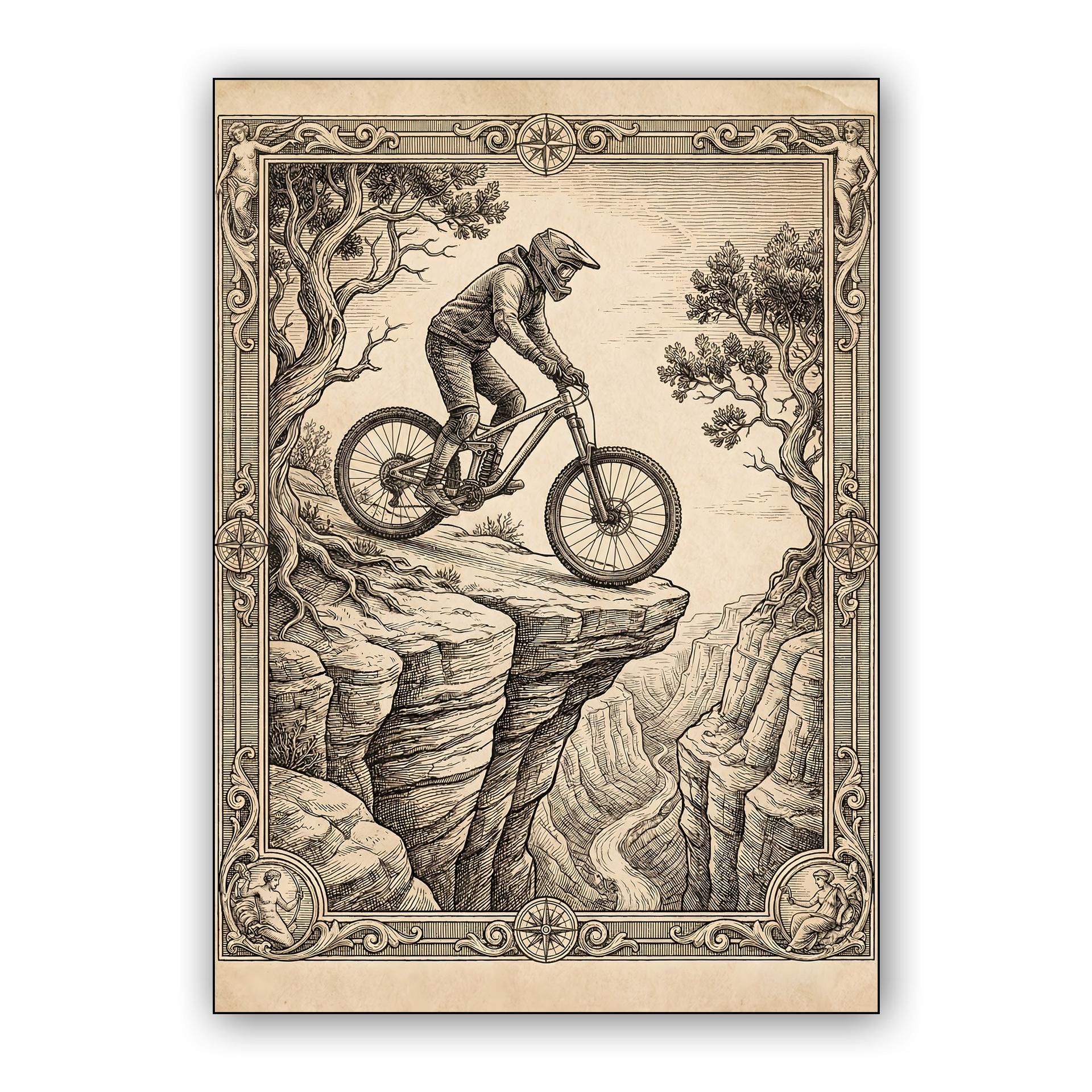 The Modern Pioneer: Grand Canyon Mountain Biking Engraving