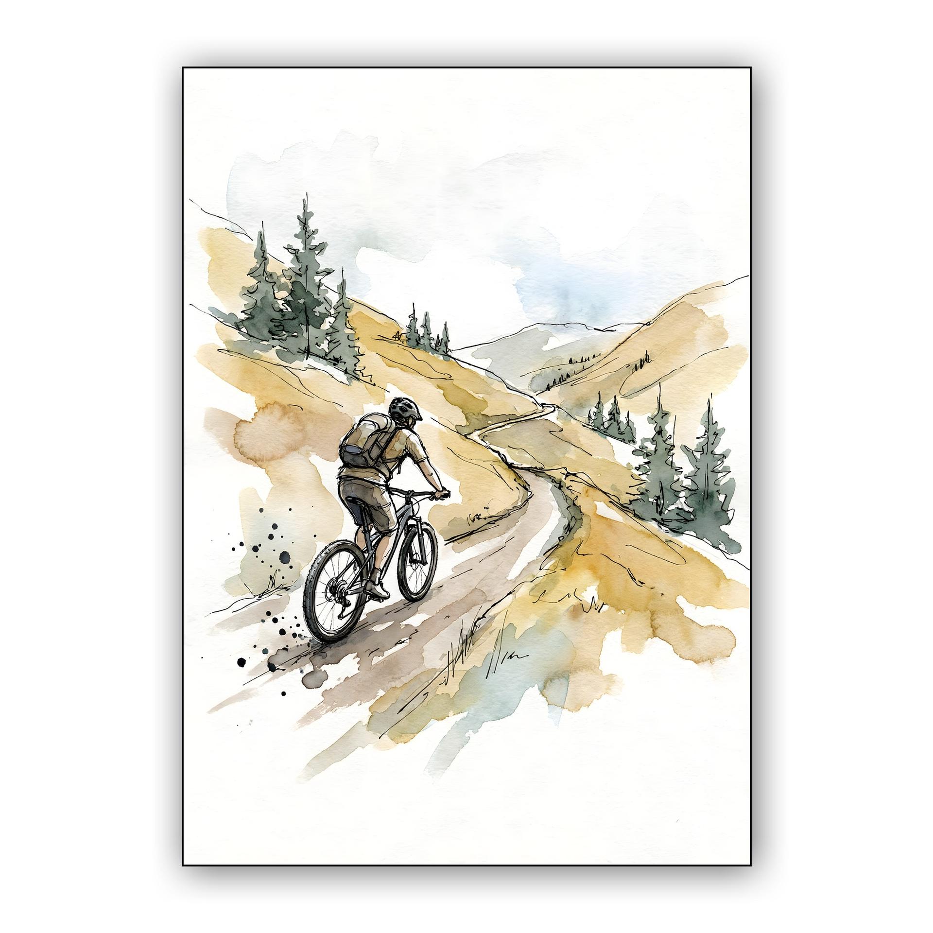 The Winding Path: A Solo Alpine Mountain Biking Journey